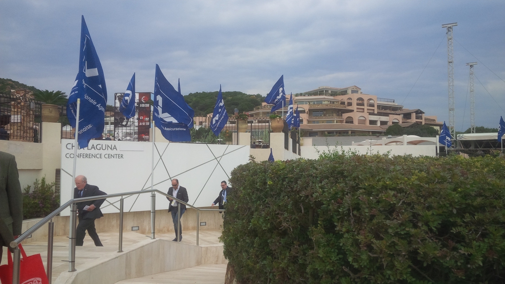 Un esterno del complesso di Chia, in Sardegna, dove si svolge il congresso Sna