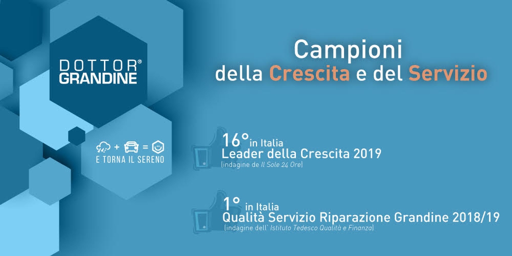 Dottor Grandine premiata per crescita e qualità del servizio