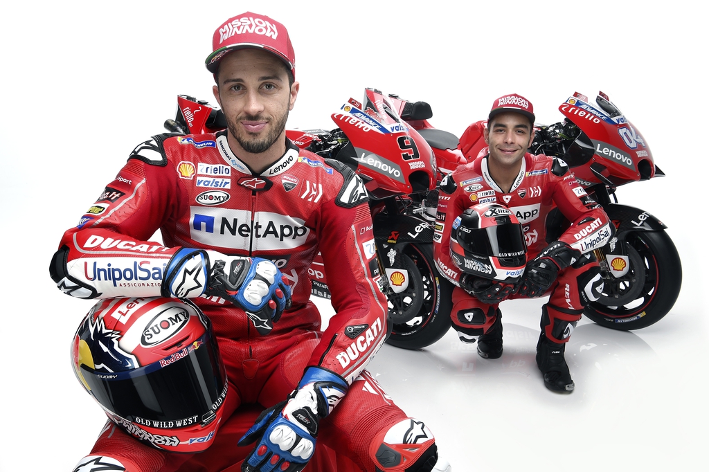 Il marchio UnipolSai sulle tute dei piloti Ducati