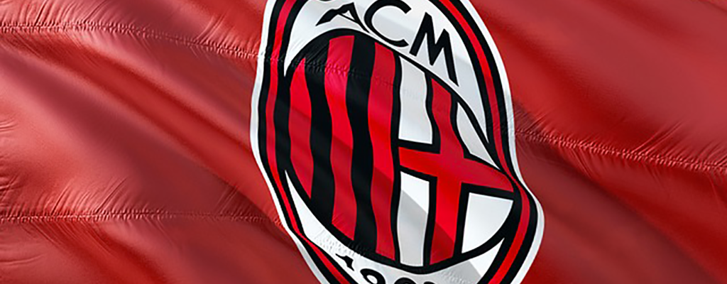 La bandiera del Milan