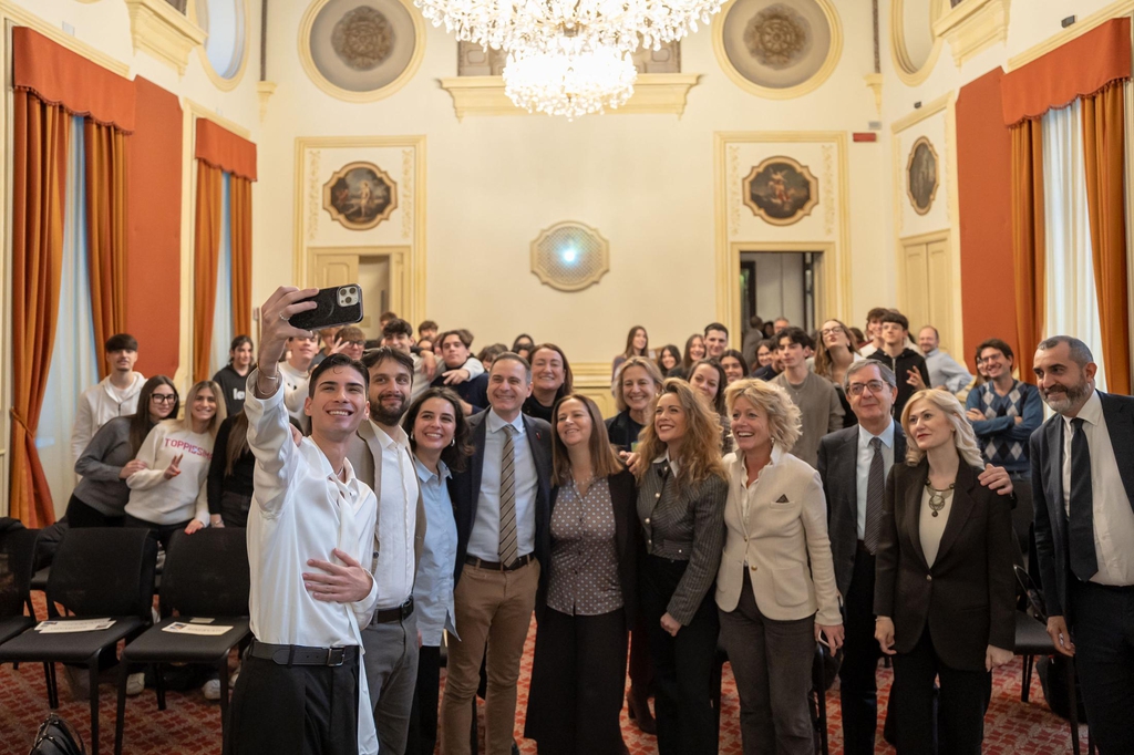 Una fase della presentazione