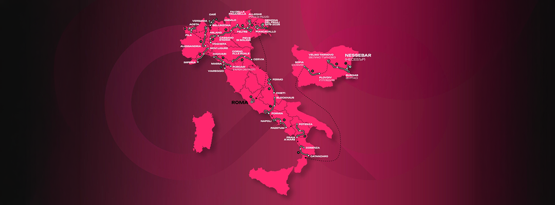 Il tracciato del Giro d'Italia