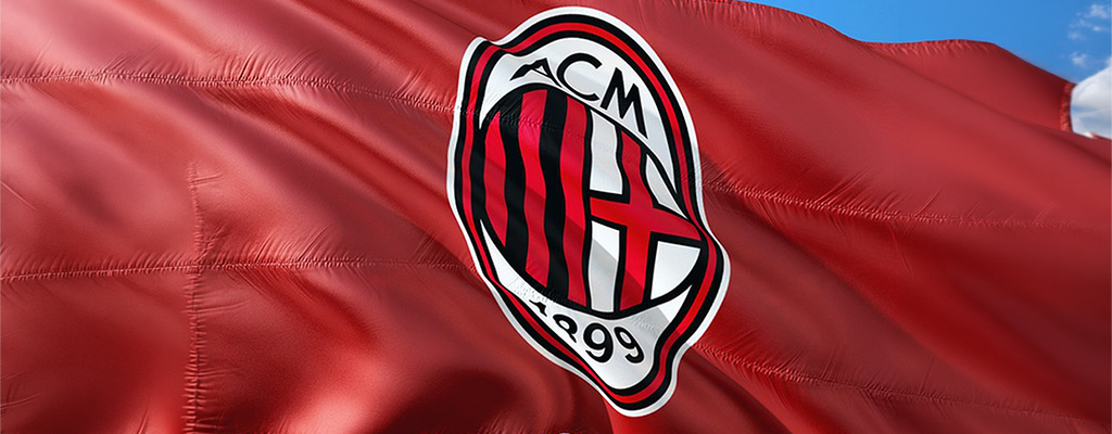 La bandiera del Milan